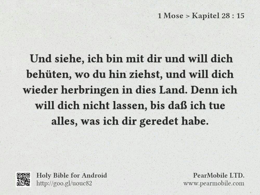 1 Mose, Kapitel 28:15